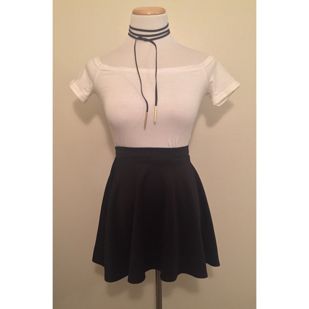 ♣️Frenchi Black Skater Skirt♣️